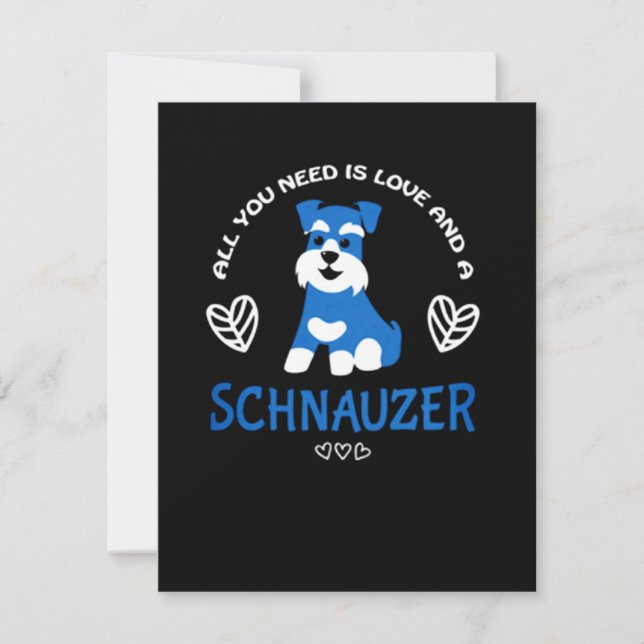 Schnauze All You Need Is Love And A Schnauze Invitation (Front)