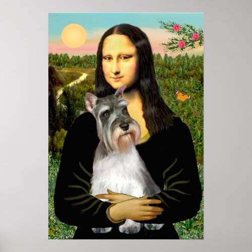 Schnauzer 11N _ Mona Lisa Poster