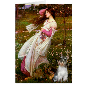 Schnauzer 11N - Windflowers Cards