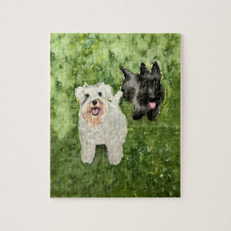 Schnauzer and Scottie Jigsaw Puzzle
