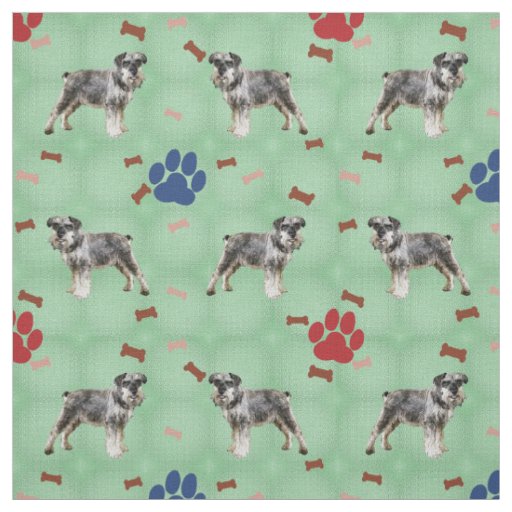 Schnauzer Art Fabric