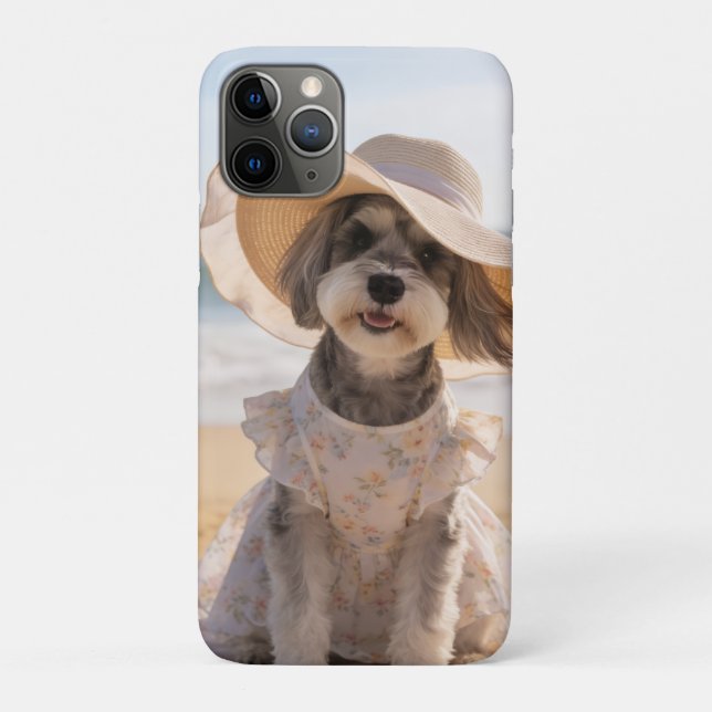 Schnauzer Beach Towel  Case-Mate iPhone Case (Back)