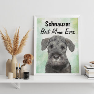 Schnauzer Best Mom  Poster