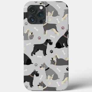 Schnauzer Bones and Paws Case-Mate iPhone Case