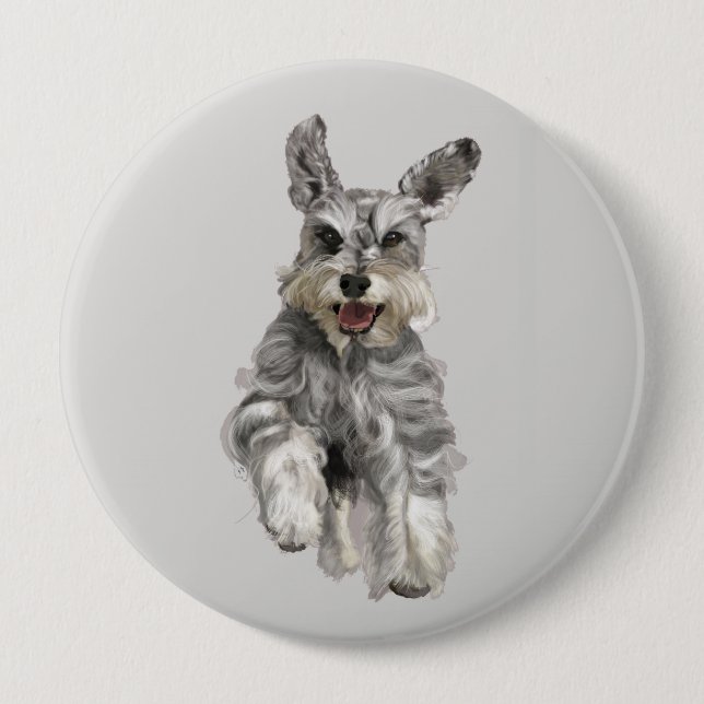 Schnauzer Button (Front)