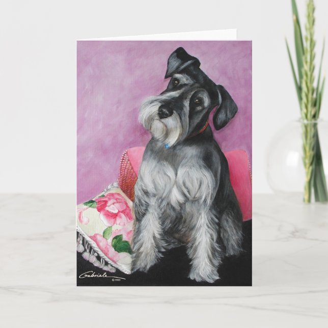 Schnauzer Card (Front)