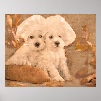 Schnauzer Chefs Kitchen Print