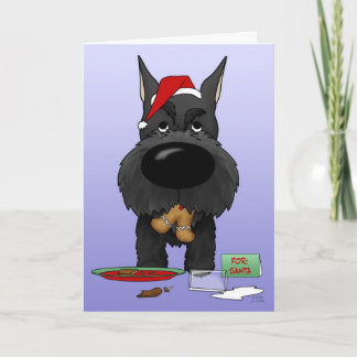 Schnauzer Christmas Holiday Card