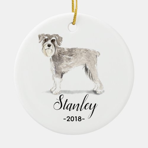 Schnauzer Christmas ornament