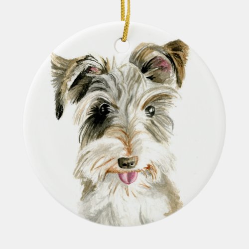 Schnauzer Christmas Ornament