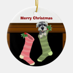 Schnauzer Christmas Ornament