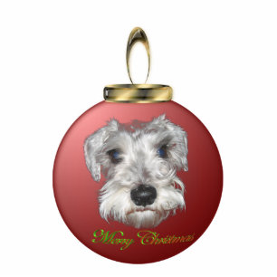 Schnauzer Christmas Ornament