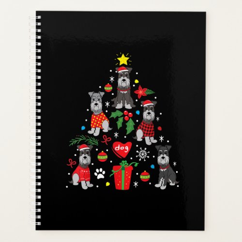 Schnauzer Christmas Tree Ornament Funny Pet Dog Planner