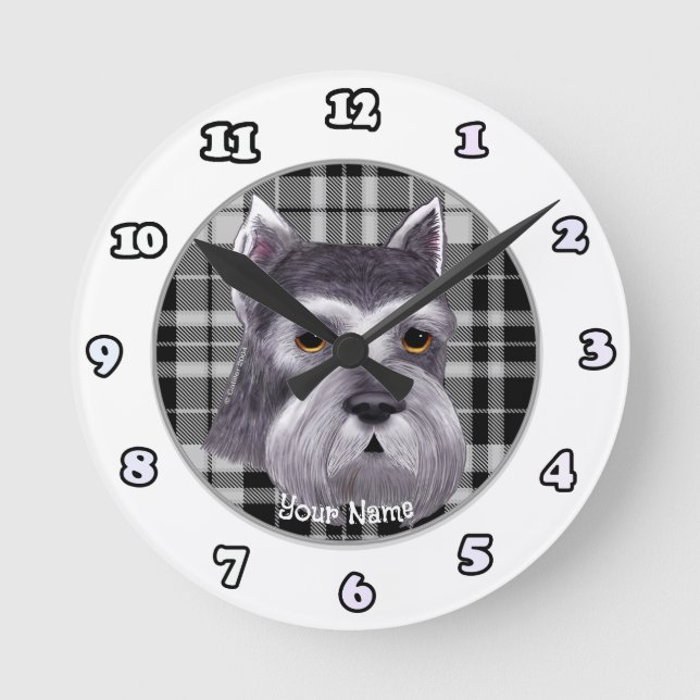 Schnauzer  clock (Front)