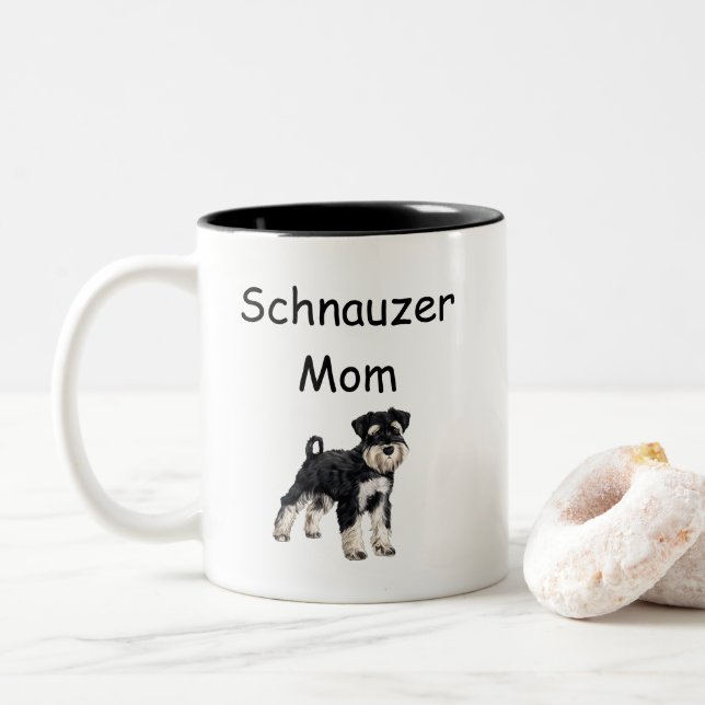 Schnauzer Coffee Mug (With Donut)