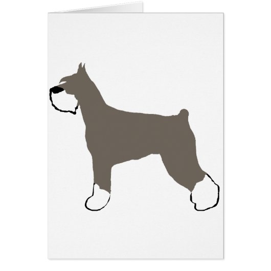 schnauzer color silhouette (Front)