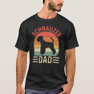 Schnauzer Dad dog owner Schnauzer Dog vintage T-Shirt