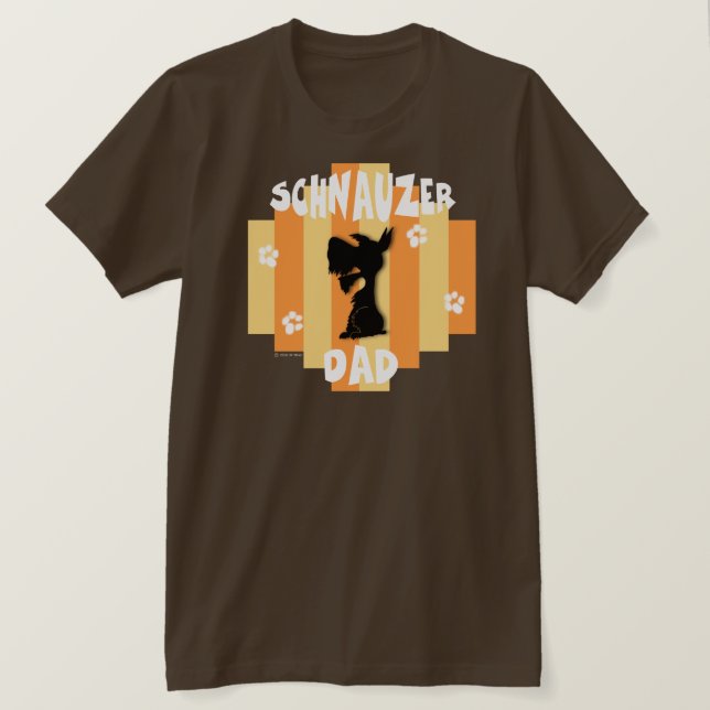 Schnauzer Dad Shirt (Design Front)