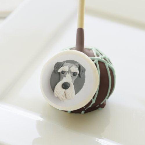 Schnauzer Dog 3D Inspired  Cake Pops