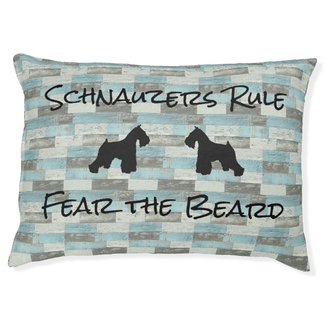 Schnauzer Dog Bed Large (Front)