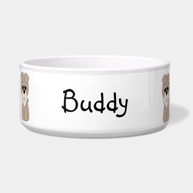 Schnauzer Dog Bowl (Front)