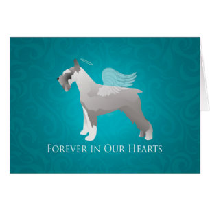 Schnauzer Dog Breed Pet Memorial Sympathy Card