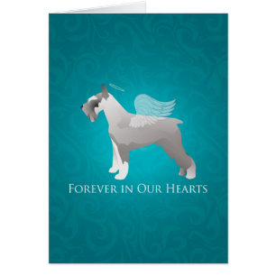 Schnauzer Dog Breed Pet Memorial Sympathy Card