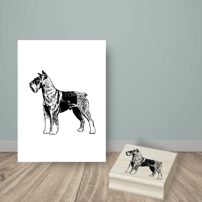 Schnauzer Dog Breed Rubber Stamp (Creator Uploaded)