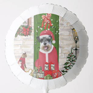 Schnauzer Dog Christmas Balloon