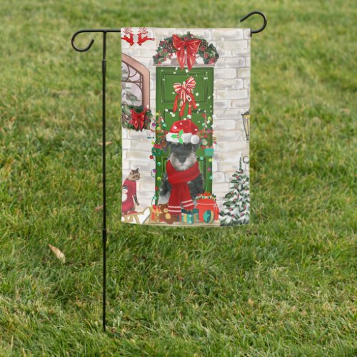 Schnauzer Dog Christmas  Garden Flag