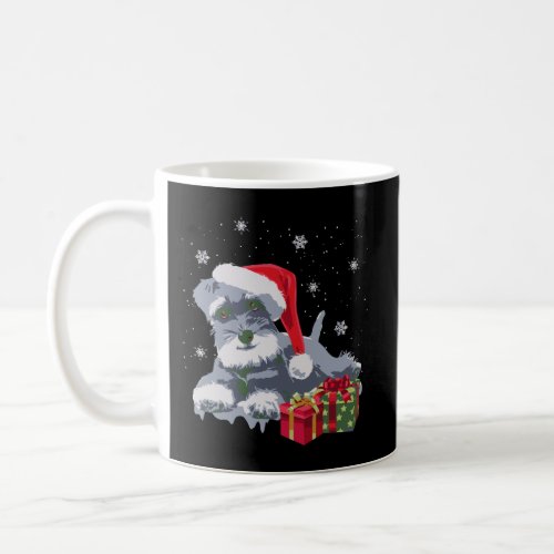 Schnauzer Dog Christmas Light Decor Xmas Pajamas P Coffee Mug