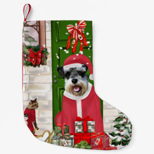 Schnauzer Dog Christmas Small Christmas Stocking