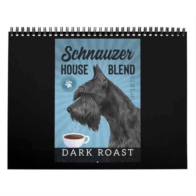 Schnauzer Dog Coffee Calendar (Cover)