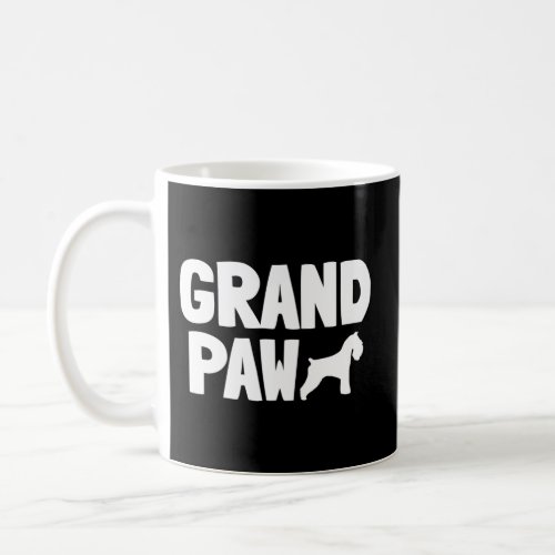 Schnauzer Dog Dad Grand Paw Grandpa Family Coffee Mug