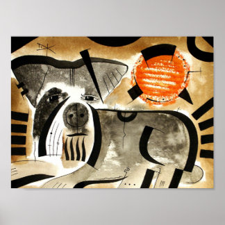 Schnauzer dog  dk_2005aug8e poster