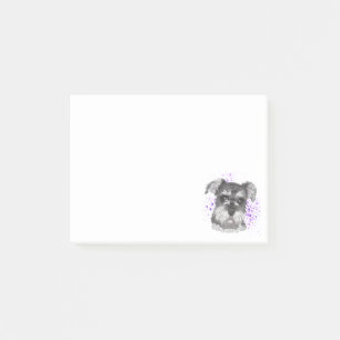 Schnauzer Dog Drawing Post-it Notes