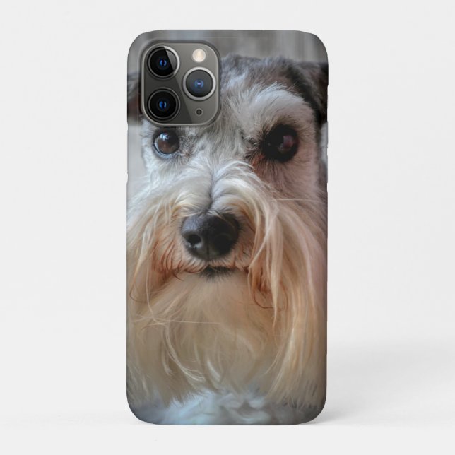 Schnauzer Dog face Case-Mate iPhone Case (Back)