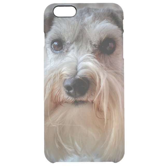 Schnauzer Dog face Uncommon iPhone Case (Back)
