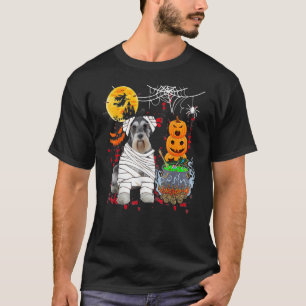 Schnauzer Dog Halloween Costume Dog T-Shirt