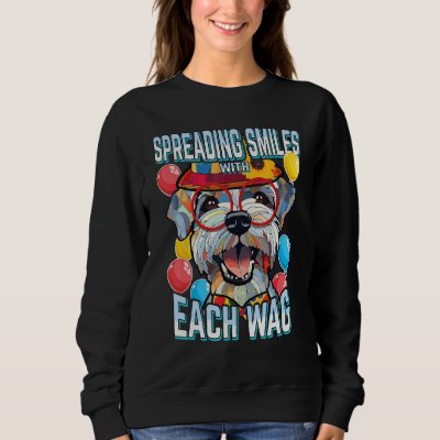 Schnauzer Dog Happy Pinscher Sweatshirt