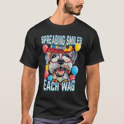 Schnauzer Dog Happy Pinscher T-Shirt