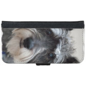 Schnauzer Dog iPhone Wallet Case (Front (Horizontal))