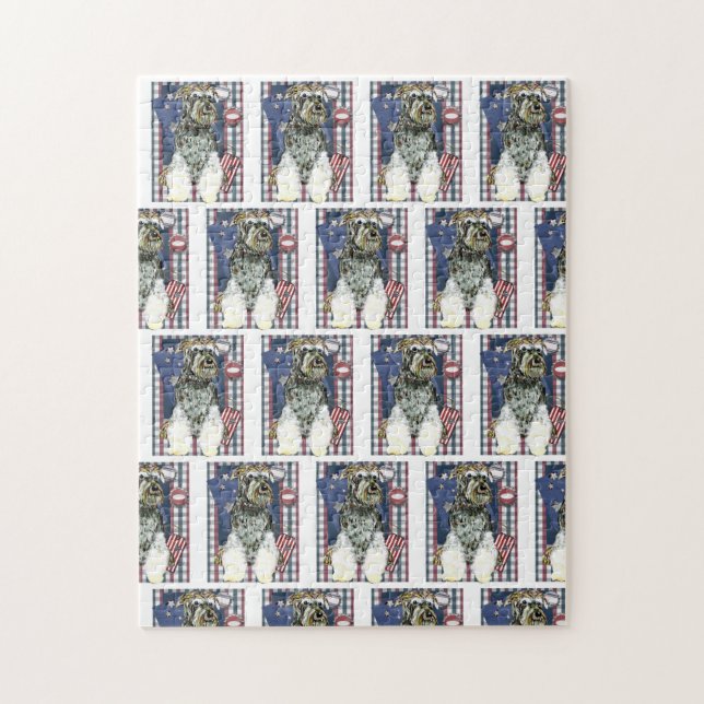 SCHNAUZER DOG JIGSAW PUZZLE (Vertical)