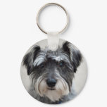 Schnauzer Dog Keychain