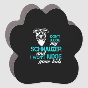 Schnauzer Dog Lovers Or Owners Car Magnet