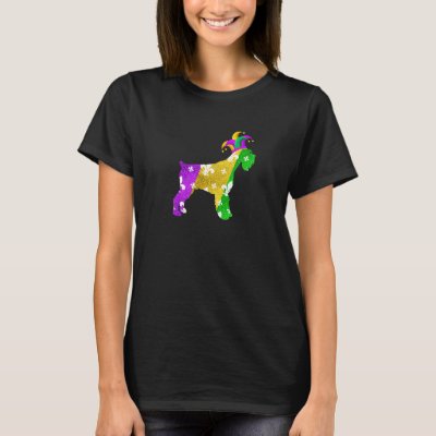 Schnauzer Dog Mardi Gras Carnivals Funny Puppy Lov T-Shirt