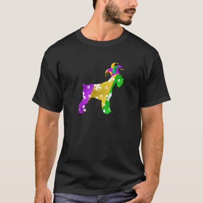 Schnauzer Dog Mardi Gras Carnivals Funny Puppy Lov T-Shirt