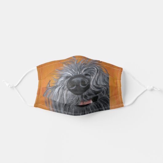 Schnauzer Dog Mask - Strudel (Front, Unfolded)