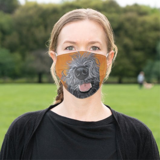 Schnauzer Dog Mask - Strudel (Outside)