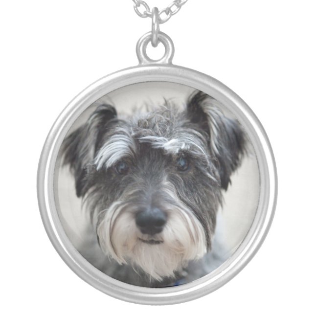 Schnauzer Dog Necklace (Front)